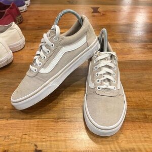 Vans  Beige Canvas Sneakers